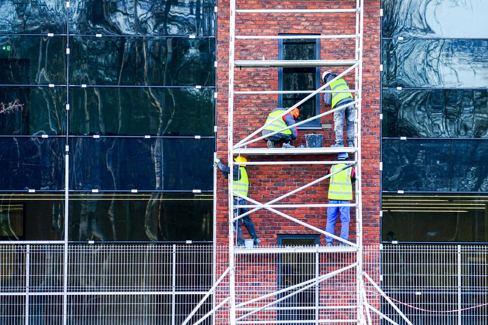 Ravalement de façade en cours